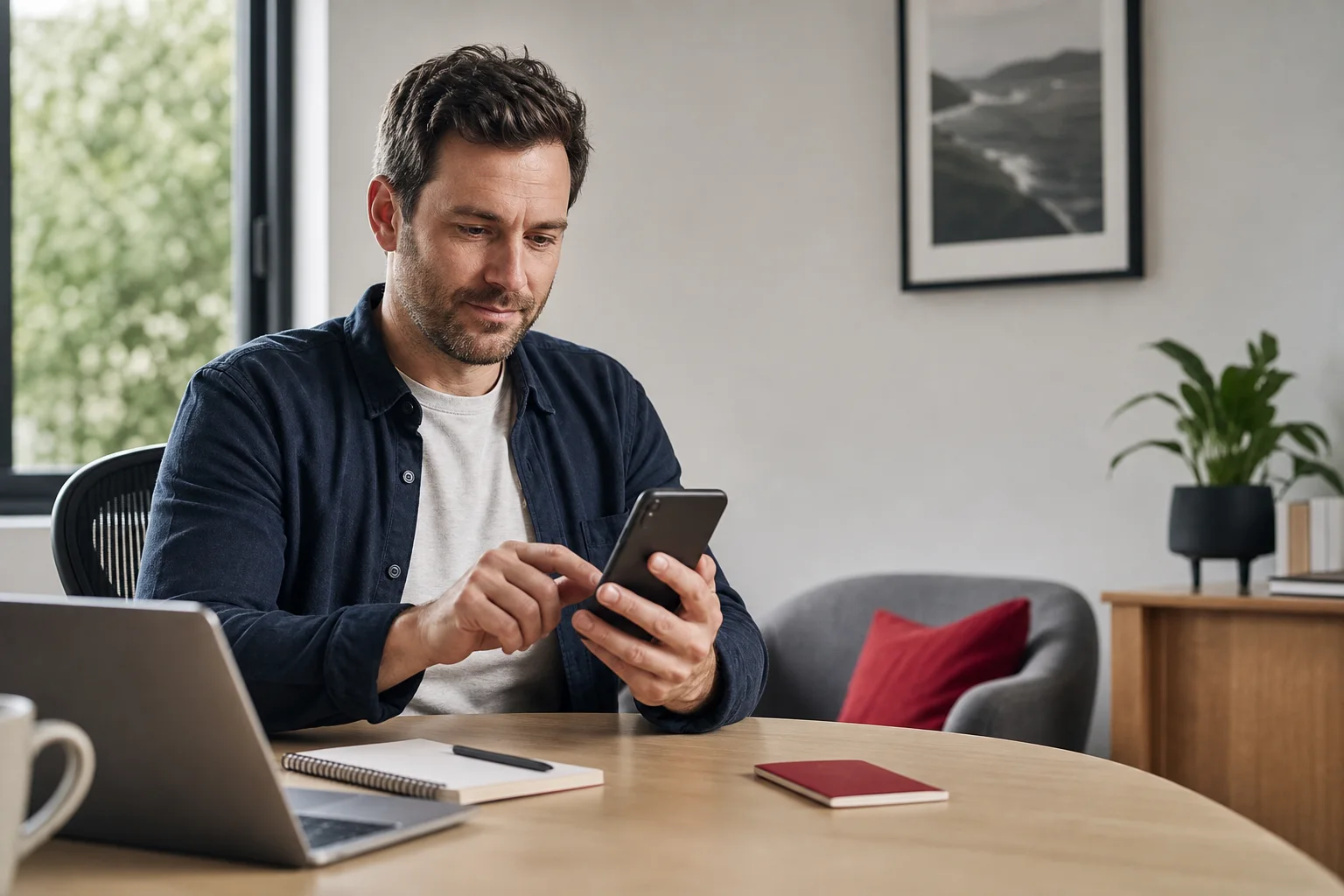 Australian customer completing secure KYC identity verification on a smartphone
